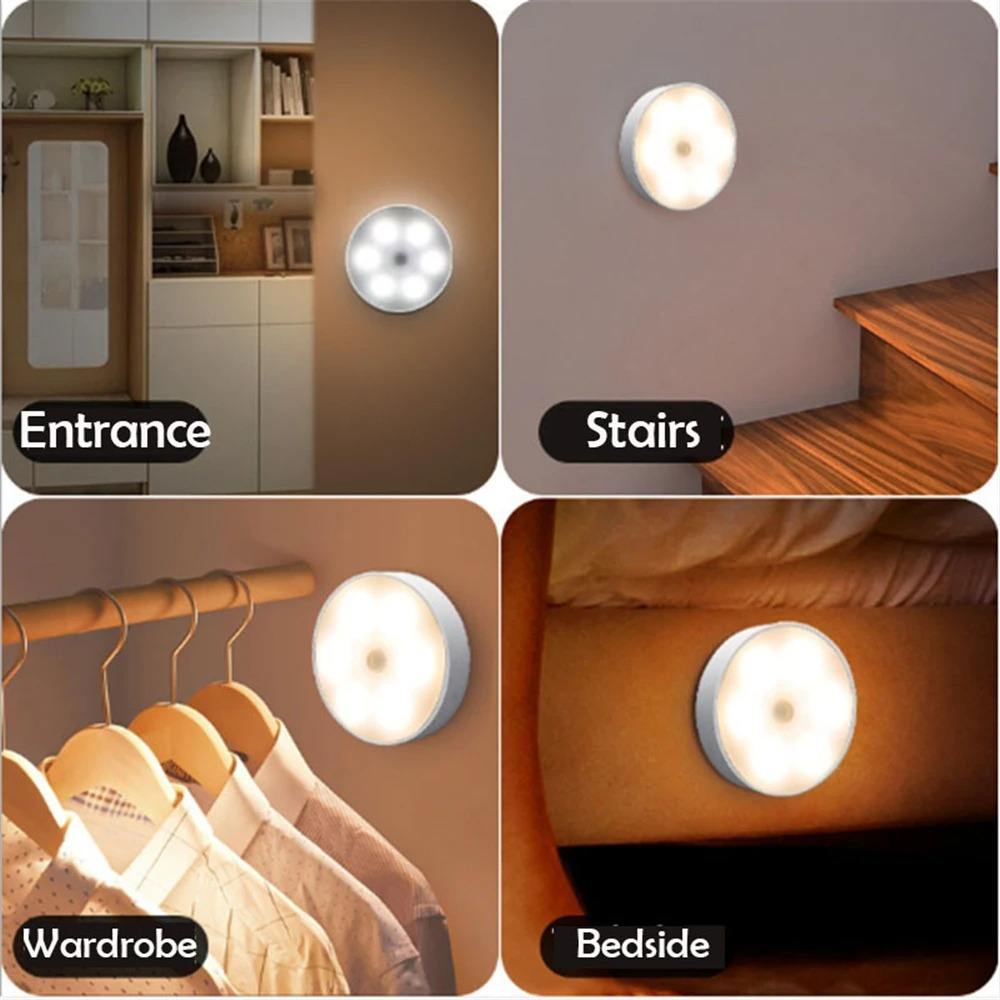 Pathfinder 4 Pack Motion Sensor Lights For Indoors