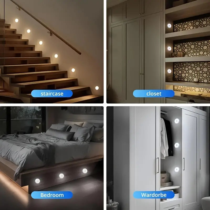 Pathfinder 4 Pack Motion Sensor Lights For Indoors